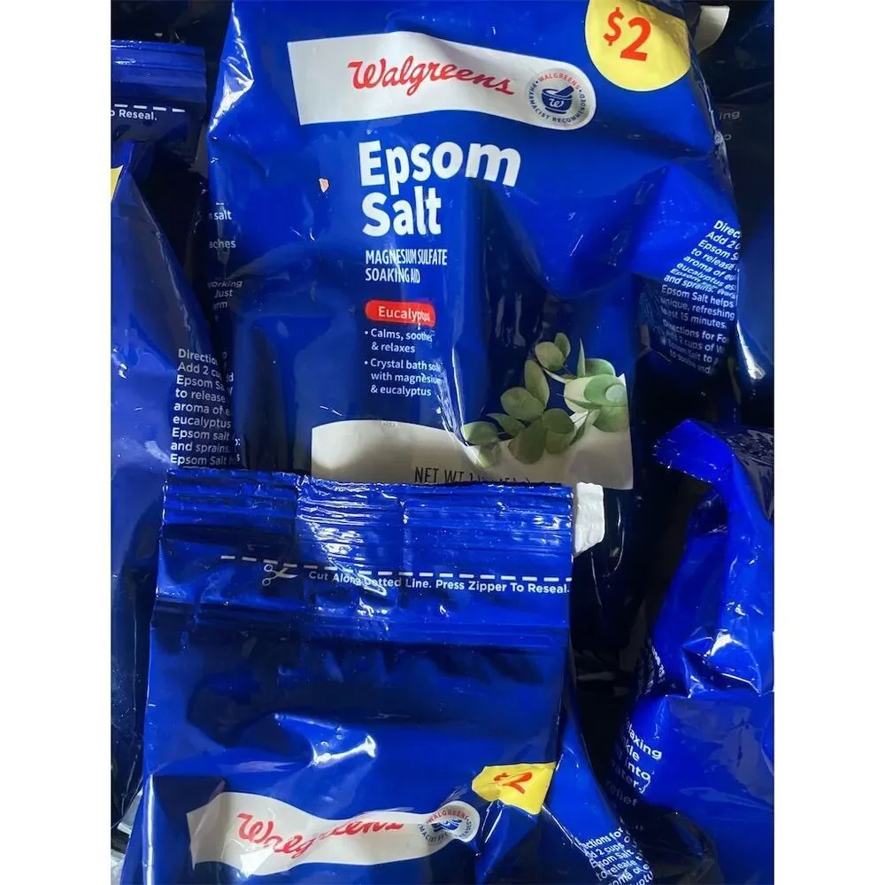 Walgreens Epsom Salt Eucalyptus Scent 1 lb All Natural Bath Soak